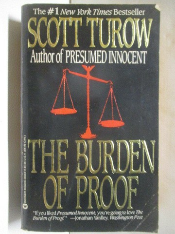 【書寶二手書T5／原文小說_WVB】The Burden of Proof_Scott Turow