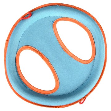 Truly House 布絨耐咬寵物訓練拉環飛盤/狗狗玩具  直徑24cm  1個  混和顏色