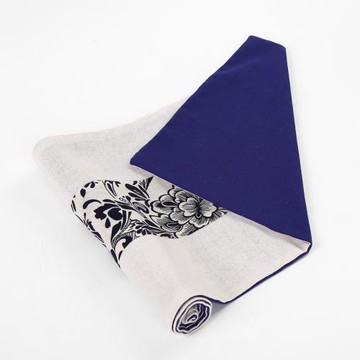 干泡茶席禪意茶桌席桌布棉麻布藝日式茶具雙層棉麻布茶席