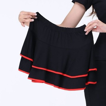 大碼短裙|廣場舞服裝|莫代爾棉小裙子|扇子舞短裙|跳舞半身裙|舞蹈短裙|性感半身裙|韓版短裙|舞蹈褲裙|夏季復古短裙子