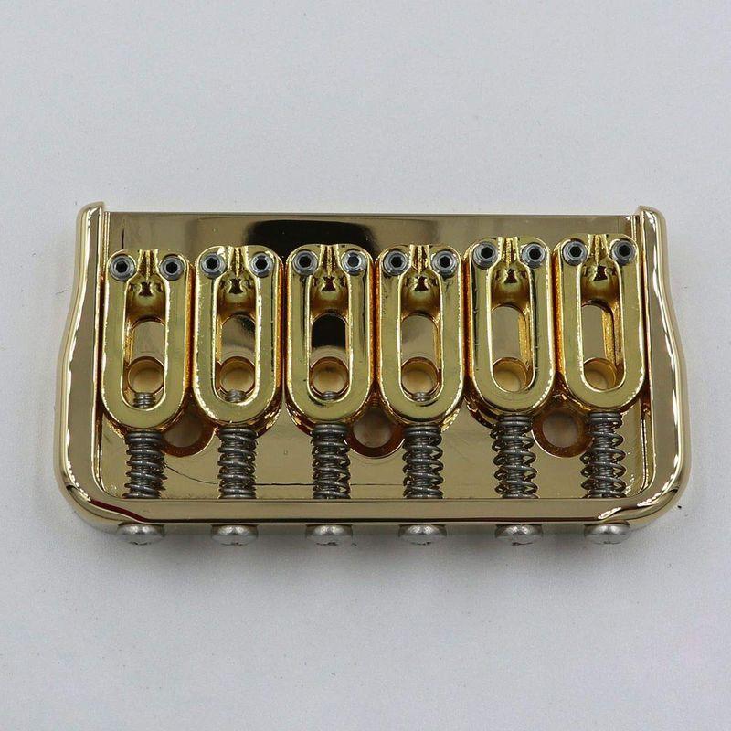 HIPSHOT ヒップショット 6弦 ギターブリッジ 0.175 inch Fixed Guitar Bridge, Gold