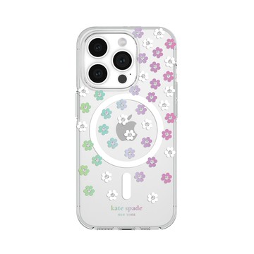 Kate Spade iPhone 15 Pro Max MagSafe 精品手機殼 幻彩小花