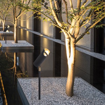 戶外射樹燈防水景觀花園燈草地燈園林室外照樹燈草坪庭院燈