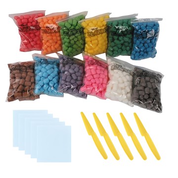 PLAYCORN 玉米黏土組 發揮孩子創意 直接以水黏著 玩法多元有趣  混合顏色  1組