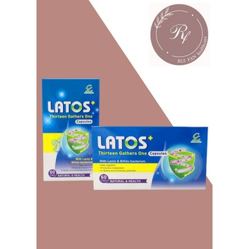 【芮蘩保健】美國 LATOS 拉妥適13合一乳酸菌 60粒 天然益菌 60粒/盒 (食品)