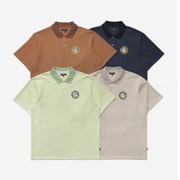 韓國MALBON高爾夫男裝短袖Polo衫運動休閒百搭刺繡印花LOGO