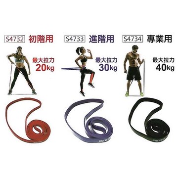 成功 乳膠訓練 拉力帶 最大拉力30kg 進階用 /條 S4733