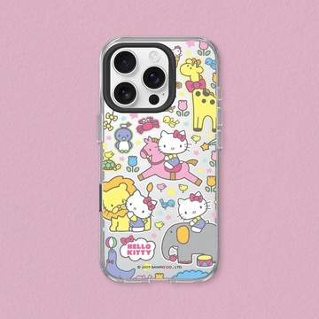 Clear抗黃化透明防摔手機殼∣Hello Kitty/樂遊動物園 for iPhone