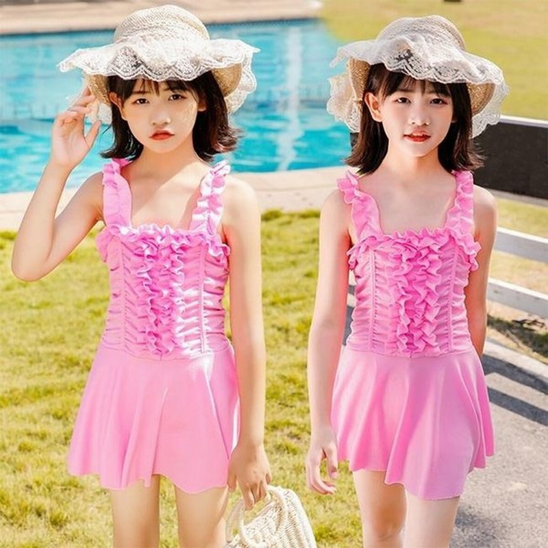 女児 水着 ワンピース 水泳服 女の子 幼稚園児 スイムウェア 子供 ワンピース水着 おしゃれ スイミング ジュニア 水着ワンピース 姫系 通販 Lineポイント最大get Lineショッピング