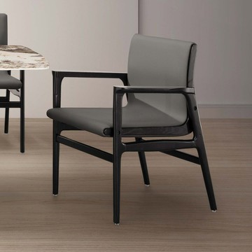 約瑟夫實木雙扶手椅