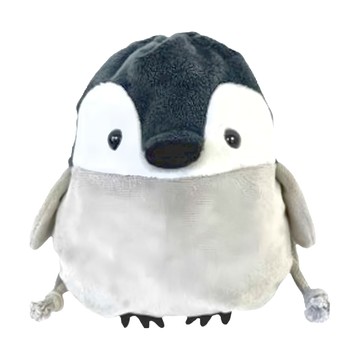 Bestever 化妝包 束口袋  企鵝  18 x 16cm  企鵝 灰色 + 黑色