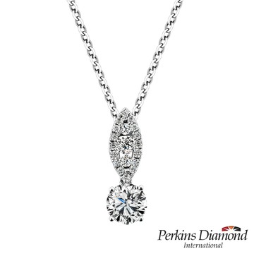 GIA 鑽石項鍊 PERKINS 伯金仕 夏綠蒂系列