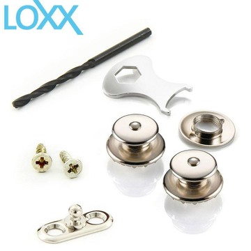 小叮噹的店 德製 LOXX A-NICKEL 銀色 鍍鎳 木吉他 民謠/古典 安全背帶釦  公司貨