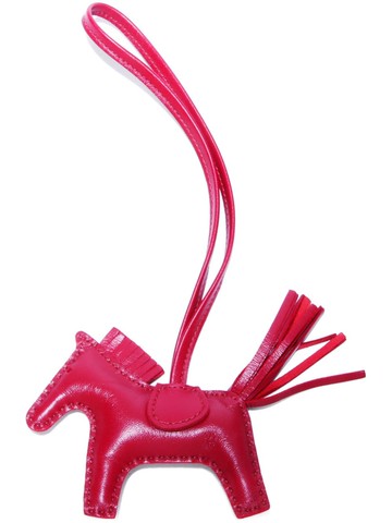 Hermès Pre-Owned - 2020 Rodeo MM Agneau Milo bag charm - women - Lambskin - One Size - Red