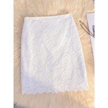 2025夏季新款高腰柔軟蕾絲半身裙包臀緊身氣質修身顯瘦一步短裙子