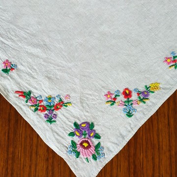 匈牙利 卡洛恰刺繡 領巾 No.2