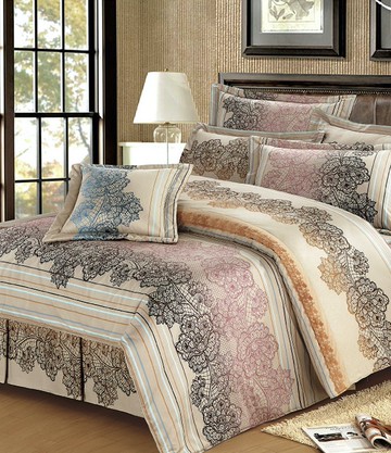 【R801 古典蕾絲花】100% 60支精梳棉 七件式全套組