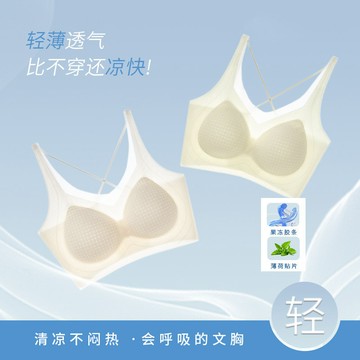 台灣出貨 秋季文胸內衣女小胸聚攏涼感冰絲9901保暖背心美背文胸定制批發