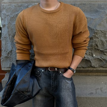 正韓質感羊毛半合身彈力羅紋針織上衣 4色 YUPPIE 預購商品 1223
