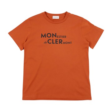 Moncler Enfant Kids 橘色短袖 T - Shirt