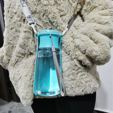 寵物新款隨行杯狗狗貓咪外出喂糧便攜式水杯水瓶喝水飲水器可折疊
