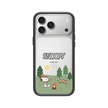 iPhone 17 Pro Max Mod NX -邊框背蓋組合 (相機按鈕) 黑 - 史努比 Snoopy - 露營趣