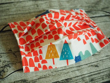 英國製作 環保可洗 紅色貓咪棉布口罩 可放入濾芯或即棄口罩