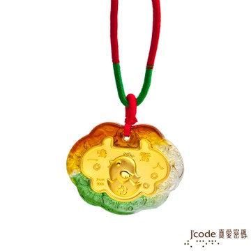 J code真愛密碼金飾 一鳴驚人黃金彌月木盒-0.1錢