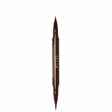 Stila Stay All Day® Dual-Ended Waterproof Liquid Eye Liner 1ml (Various Shades) - Dark Brown