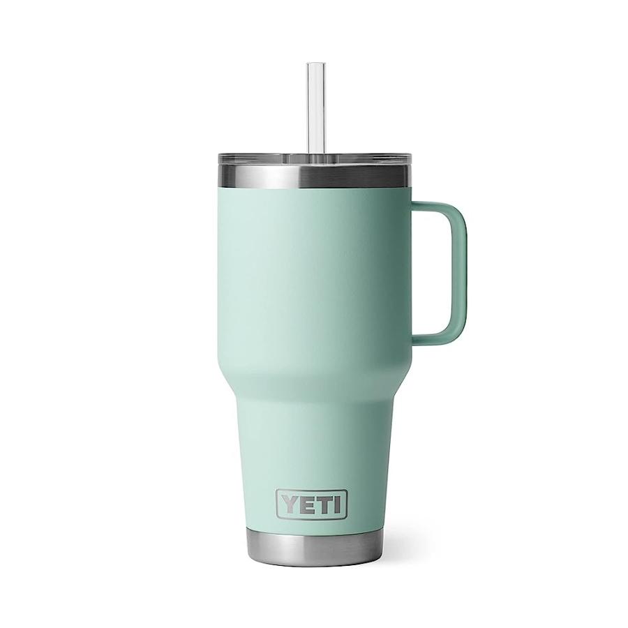 YETI RAMBLER 35 OZ STRAW MUG, VACUUM INSULATED, STAINLESS STEEL, SEAFOAM