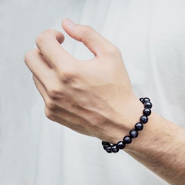 迷幻宇宙 ::深藍-  藍金砂石 / 手鍊 手環 禮物客製設計