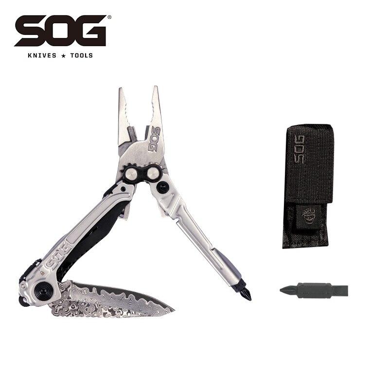 Sog rc1001多機能コンビネーションツール折りたたみナイフ戦術的な自己防衛サバイバル修理 メンテナンス