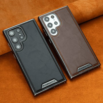 新款商務男適用三星S25Ultra手機殼磁吸全包防摔Galaxy24plus皮套