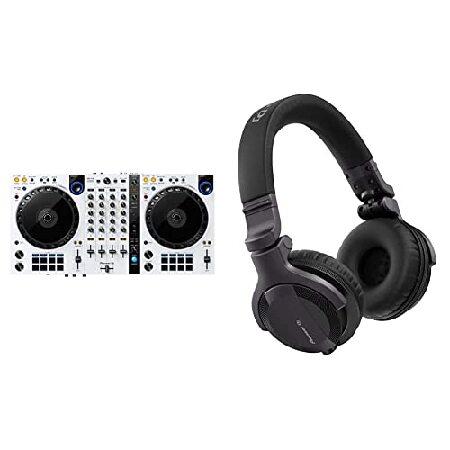 Pioneer DJ DJ Controller, White (DDJ-FLX6-W) ＆ HDJ-CUE1 On-Ear