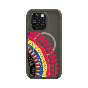 iPhone 16 Pro AirX 本質黑 - 花生騷 WasangShow - 虹彩布裙