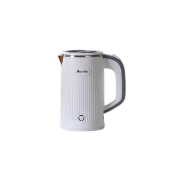 便利生活小物 110V 美規 800ml 迷你電水壺 304 不鏽鋼雙層防燙快燒水壺 出國旅行宿舍小型一體無縫燒水壺