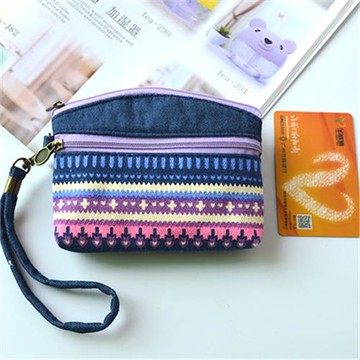 純棉布藝零錢包 迷你手拿包 女生衛生棉包 硬幣鑰匙袋 M巾小布包