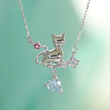 DeVarier yg802 針十月生日禮物粉紅碧璽生日石天然石搖擺項鍊女士防過敏銀帶包裝