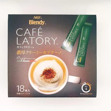 AGF Blendy Cafe Latory Stick Coffee Rich Creamy Cappuccino (11.5g*18 sticks)