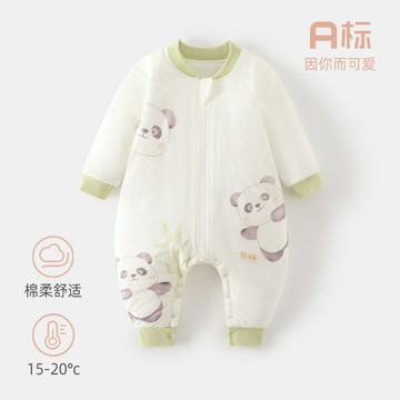 寶寶睡袋秋冬50克棉a類新生兒拉鏈防踢被新生兒衣服嬰兒分腿睡袋鑫弘-萌寶童裝可開發票