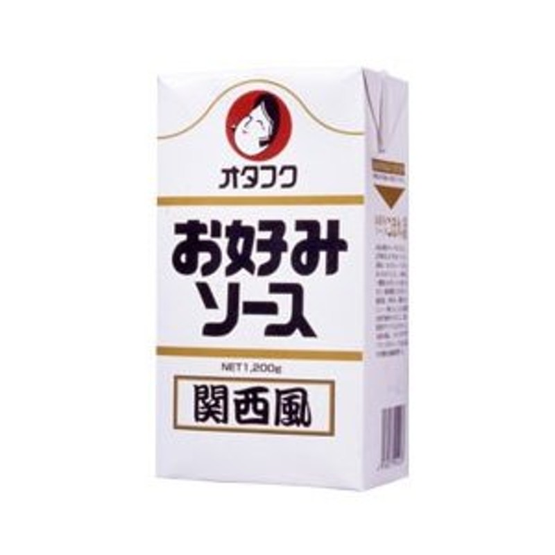 オタフク ソース お好みソース 紙パック 1200g×1ケース（全15本） 送料