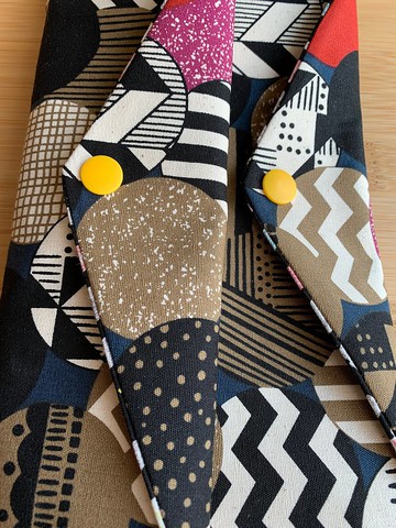 文青風環保筷袋 ~圈圈 吸睛黃 收納包.環保筷袋.手作餐具袋