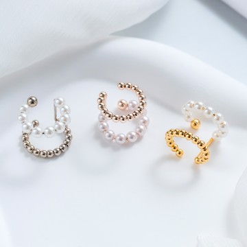 珠串耳骨夾【單件販售】(J041L4Q132J) - JUJURY