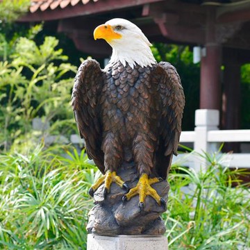 仿真動物擺件老鷹裝飾造景貓頭鷹戶外門口花園別墅門頭后花園布置