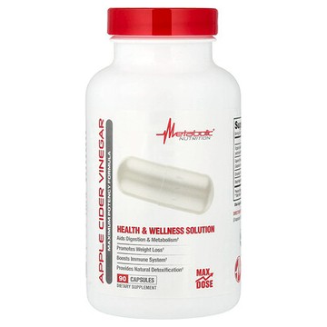 Metabolic Nutrition, 蘋果醋，90 粒膠囊