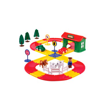 VIKINGTOYS 城市動物樂園玩具套裝 瑞典品牌原裝進口 專為幼童設計的安全玩具  #5585  1組  城市動物樂園  1入  25 x 27 x 21cm