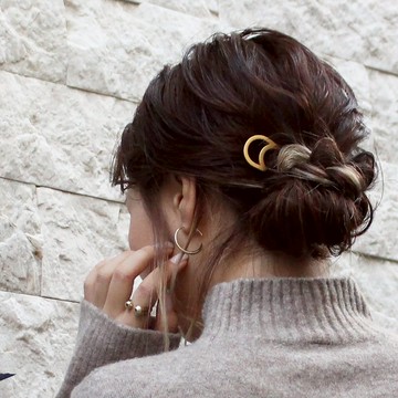 KANZASHI Hair pin 【Basic / Round / Silver】