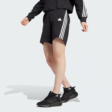 adidas 愛迪達 短褲 女款 運動褲 W FI 3S SHORT 黑 IP1543