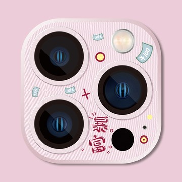 卡通鏡頭貼 金屬CD紋 一體全覆蓋玻璃 適用於 蘋果 iPhone 14 13 pro max i14 i13 鏡頭膜
