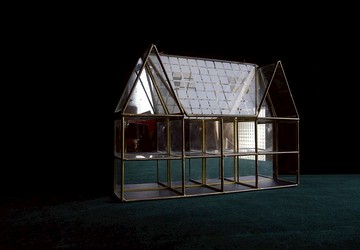 【老時光 OLD-TIME】早期台灣製銅框玻璃屋展示小櫃